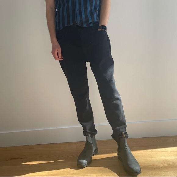 NWT OAK + FORT SLIM BLACK  JEANS - 32 - Picture 10 of 16